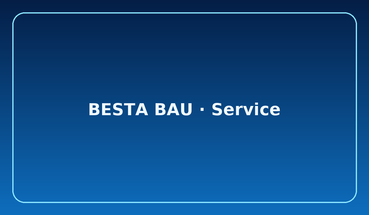 BESTA BAU – Service für Gebäude und Messen